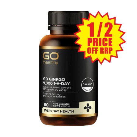 GO Healthy Ginkgo 9000 1-A-DAY 60 Capsule