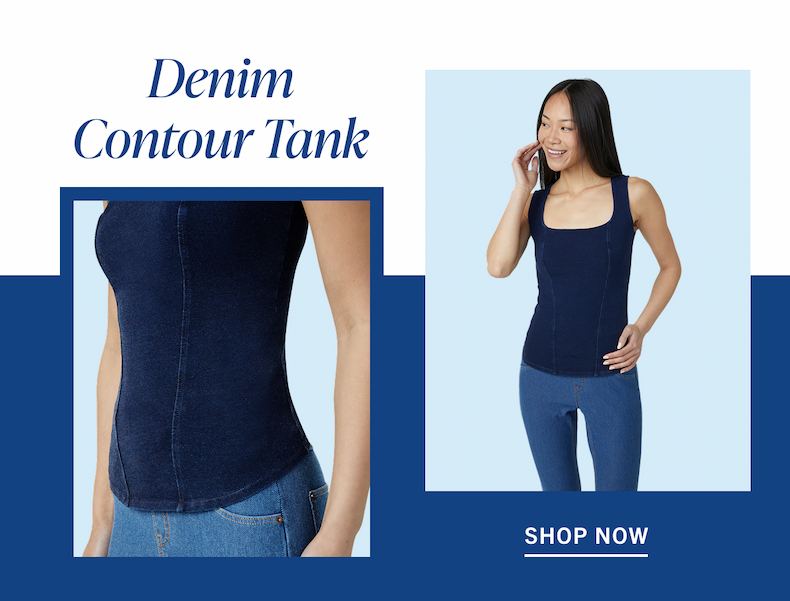 Denim Contour Tank