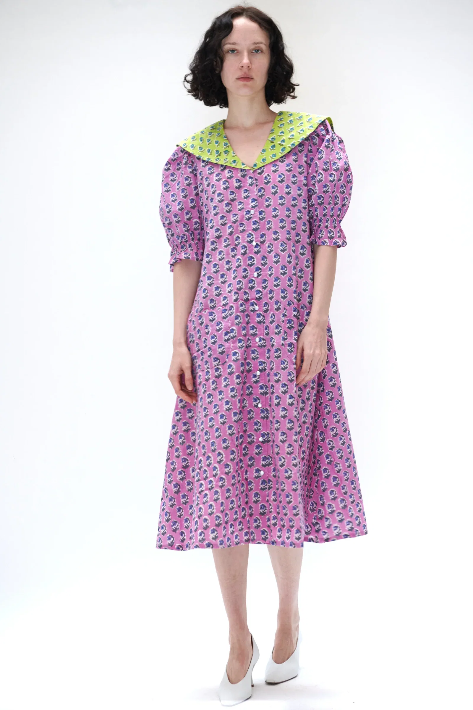 Image of Sailor Snap Housedress in Multi Floral