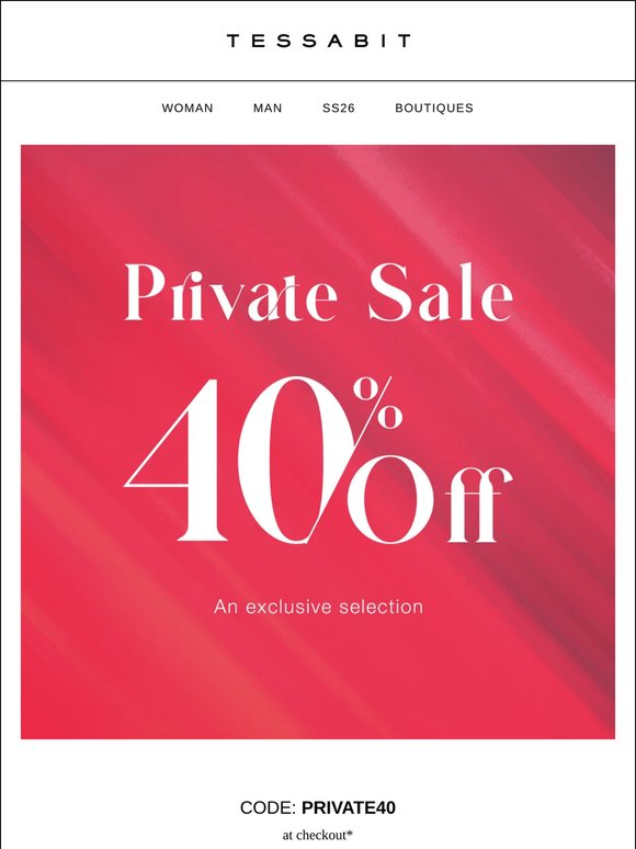 Private Sale is almost over!