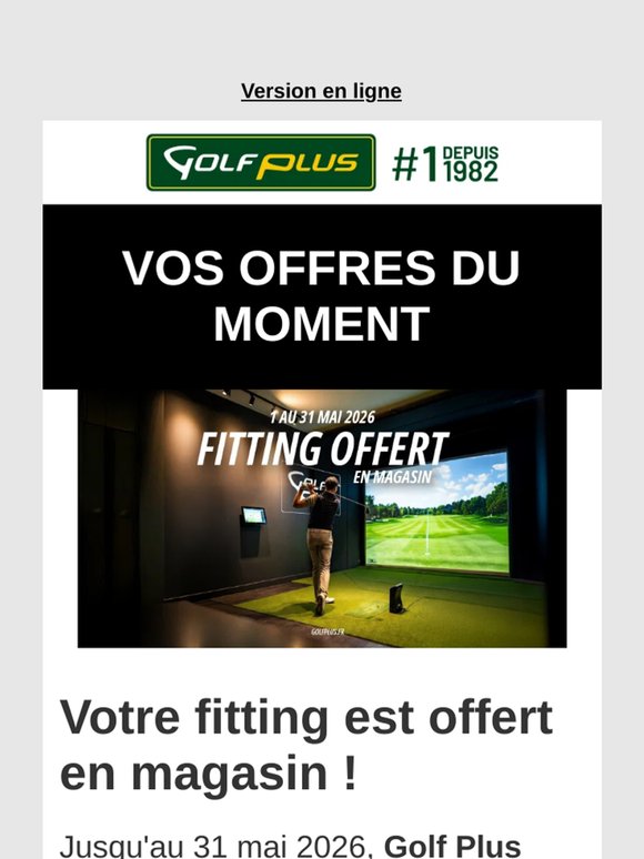Offres exclusives Golf Plus ⛳