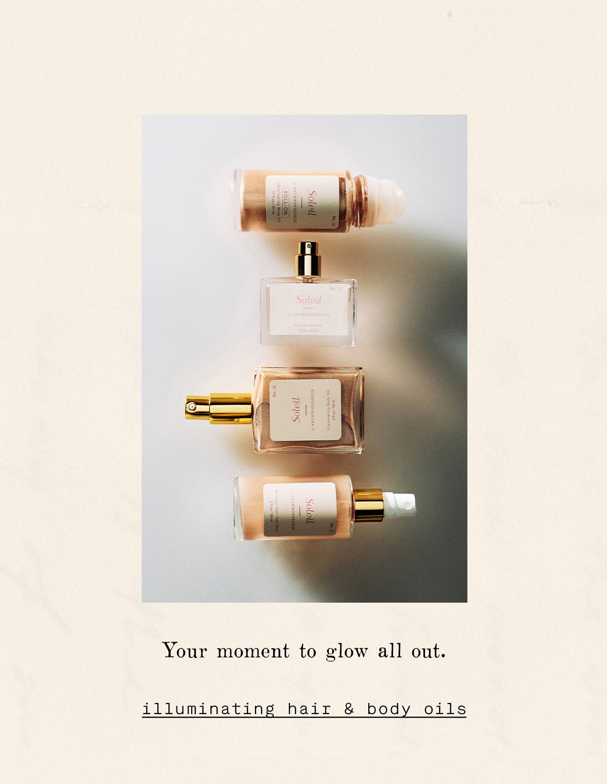 illuminating hair & Body oils