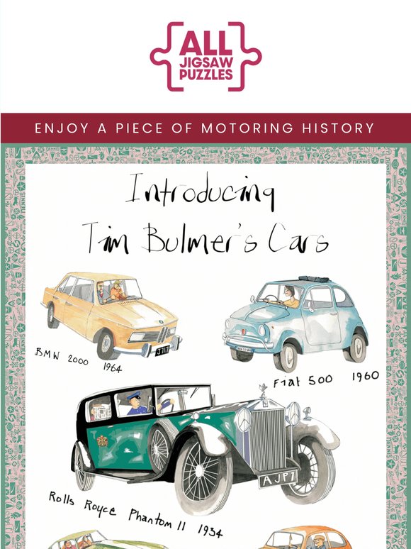 NEW Tim Bulmer's Cars Puzzle is Out Now! ✨