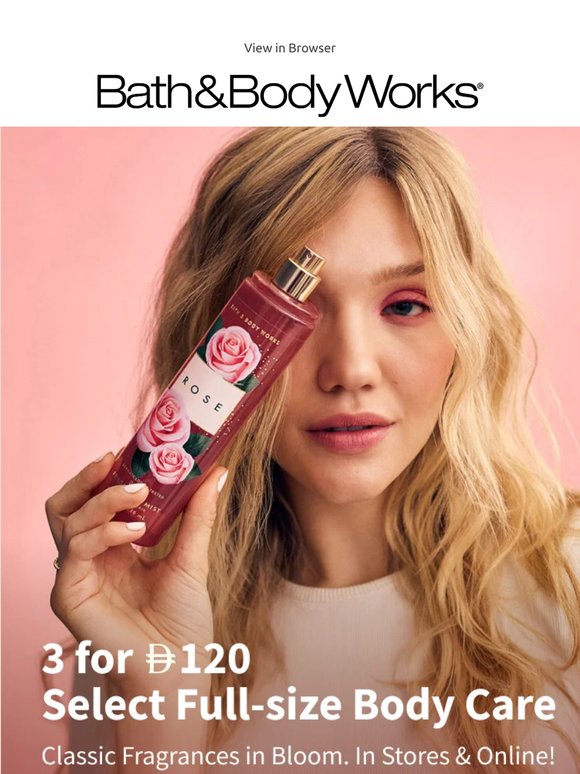 a can't-miss treat😍 Body Care 3 for AED 120, mix & match!