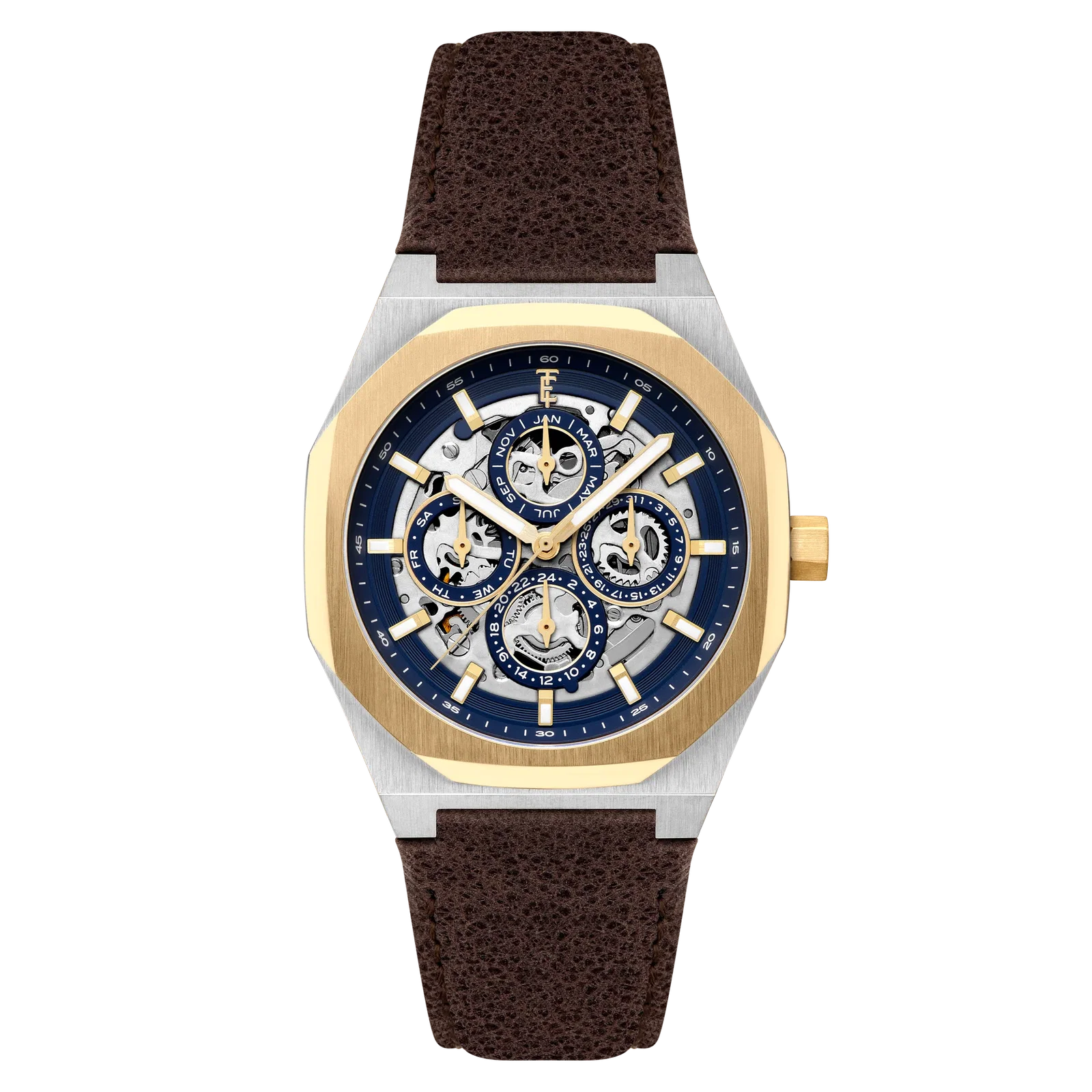 Image of DRAKE TRIPLE CALENDAR SKELETON AUTOMATIC