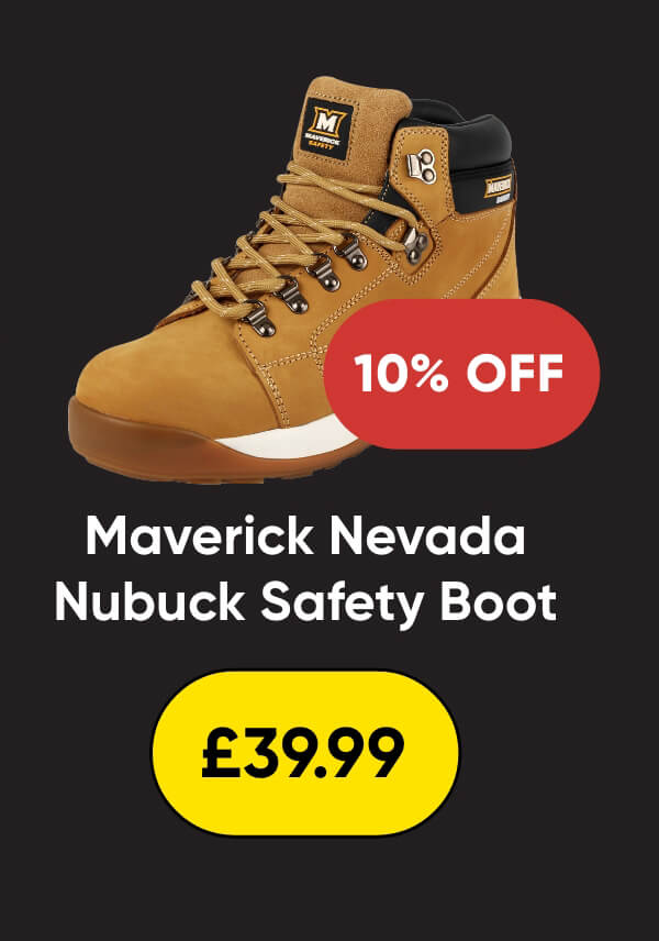 Maverick Nevada Nubuck Safety Boots Size 9