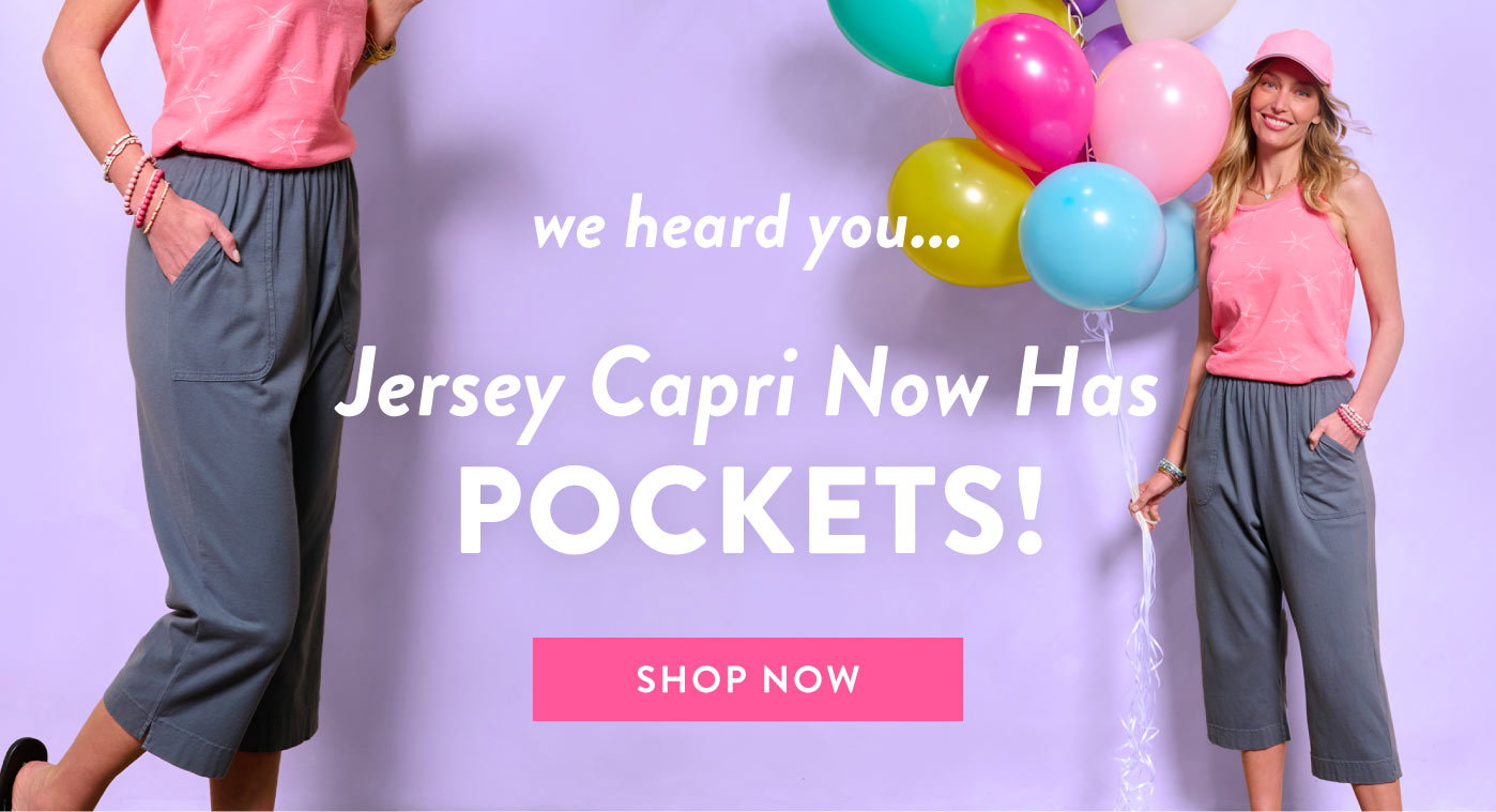 Shop Jersey Pocket Capri