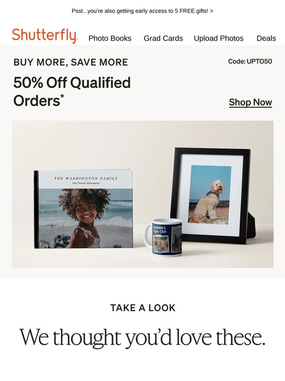 shutterfly promo codes grad cards Gift Card main image 0