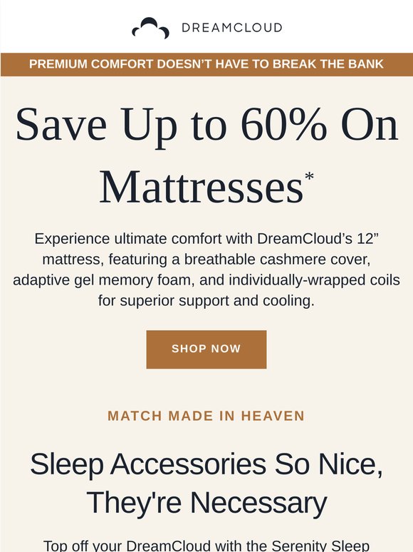 Don’t Miss This Dream Deal: Mattresses From $349