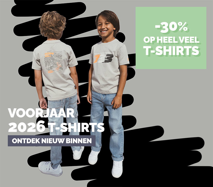 Tot -30% op jongens t-shirts 🌞