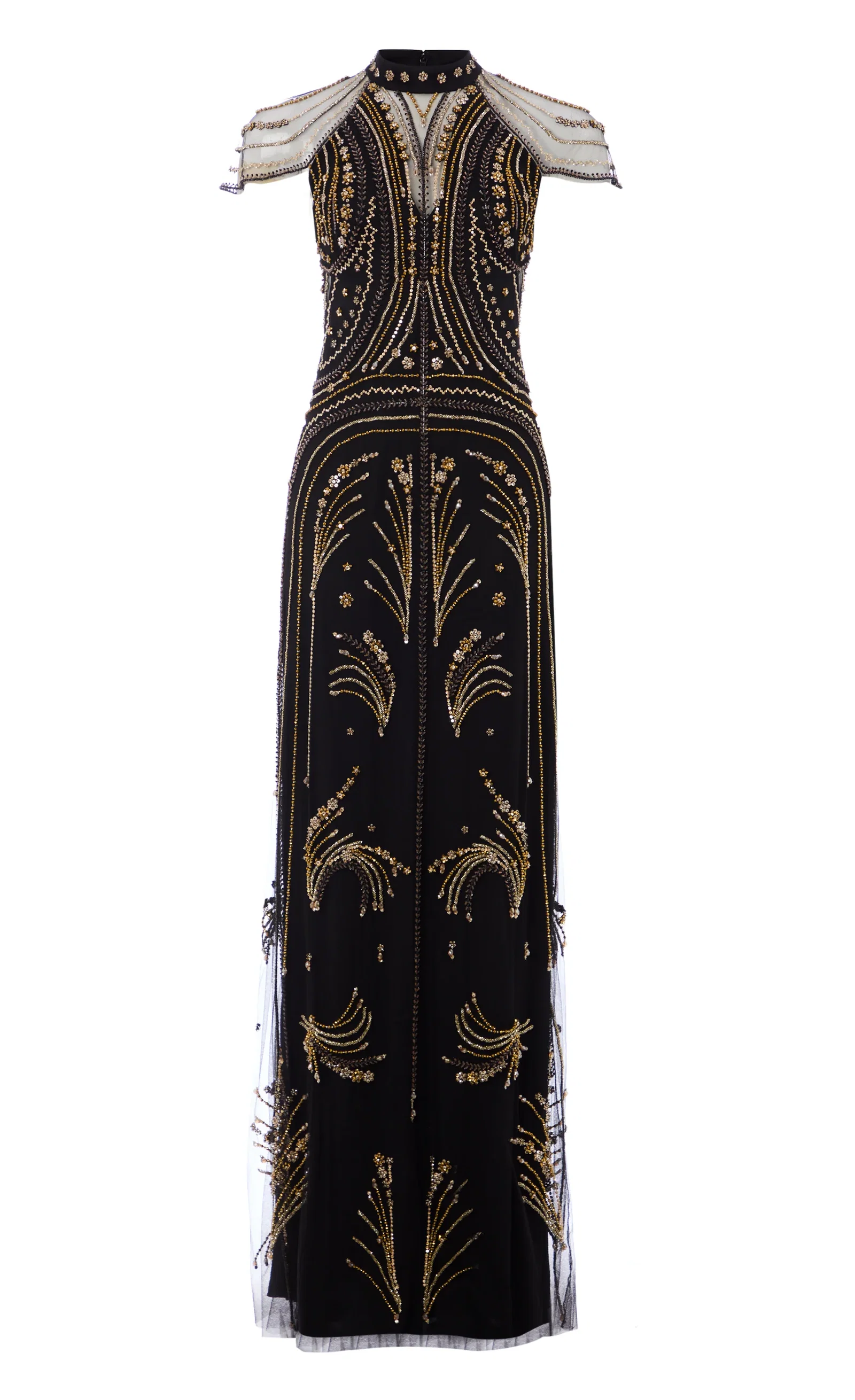 Image of Serayha Gown - Black/Gold