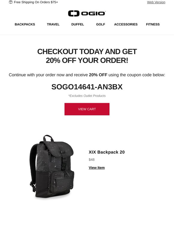 You Forgot Something! Continue With Your Order & Get 20% Off!