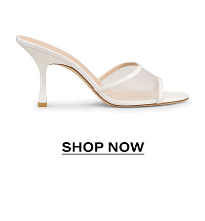 Bareitall Slide Sandal 85 in White Mesh