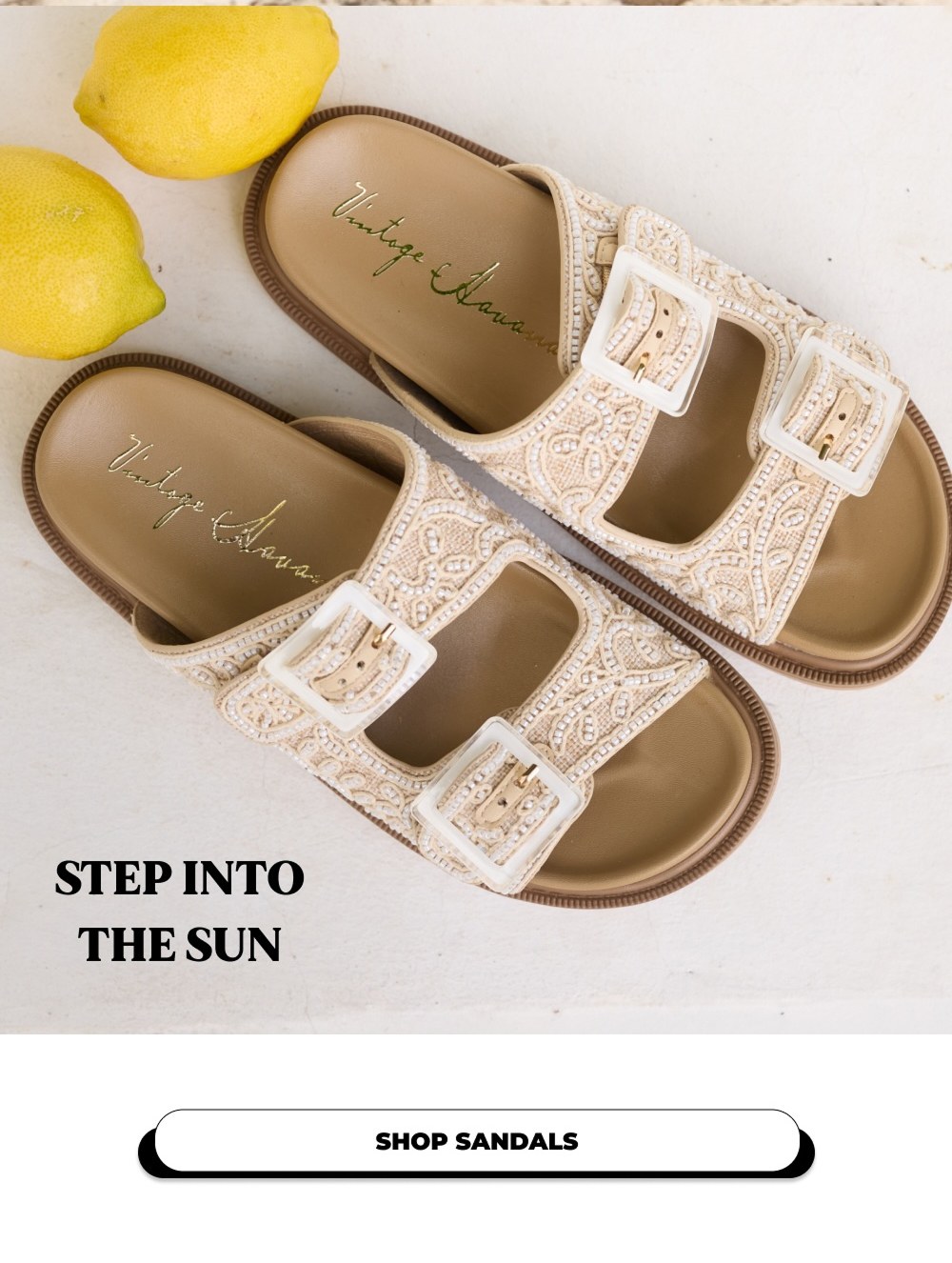 STEP INTO THE SUN SHOP SANDALS