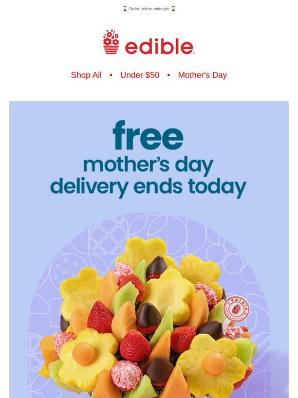 ENDS TODAY: Free Sunday Delivery
