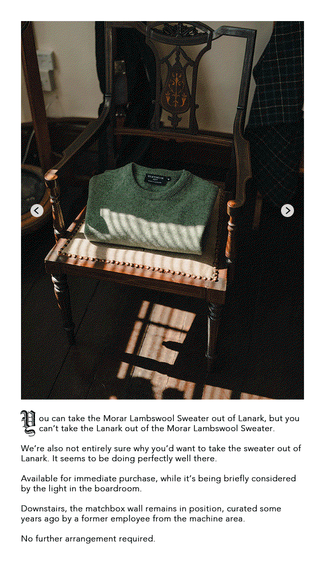The Morar Lambswool Sweater via @glenmuir1891 on Instagram