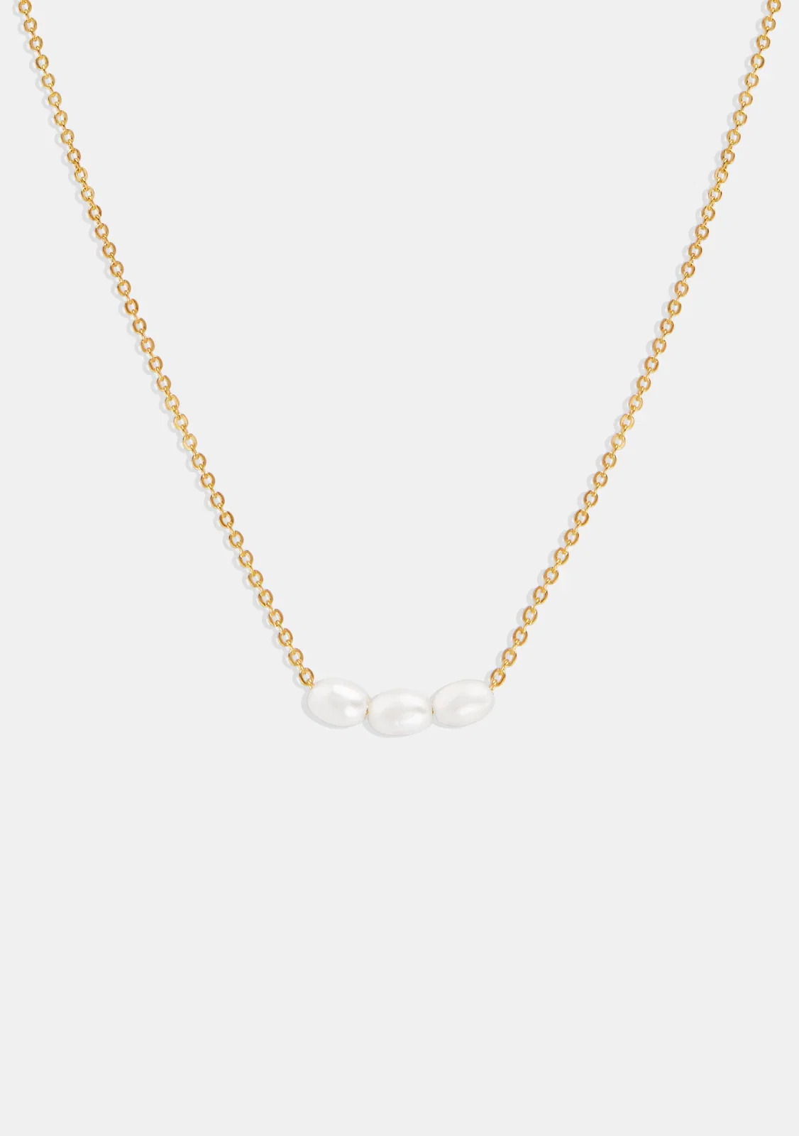 Image of Mini Pearl Necklace - Gold