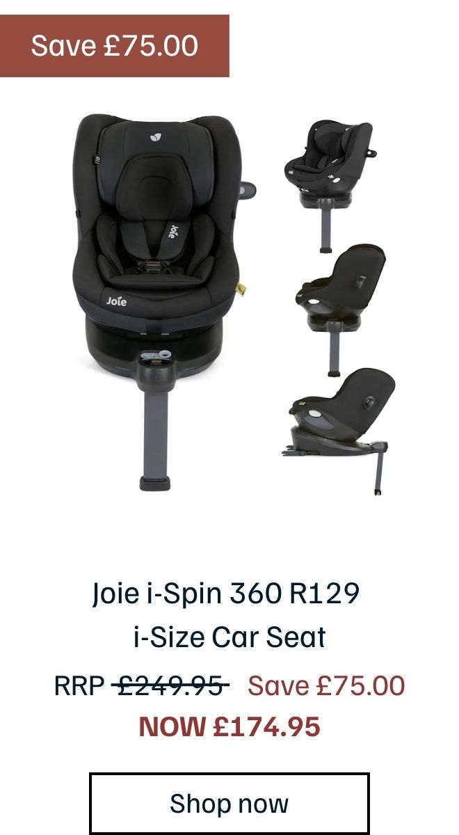 Joie i-Spin 360 R129 i-Size 40-105cm Spinning Car Seat - Shale (0-4 Years)