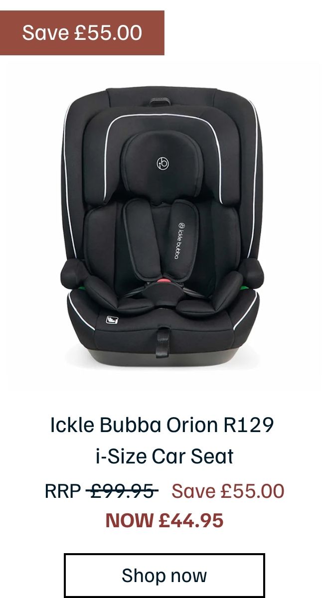 Ickle Bubba Orion R129 i-Size 76cm–150cm Car Seat - Black (15months-12yrs)