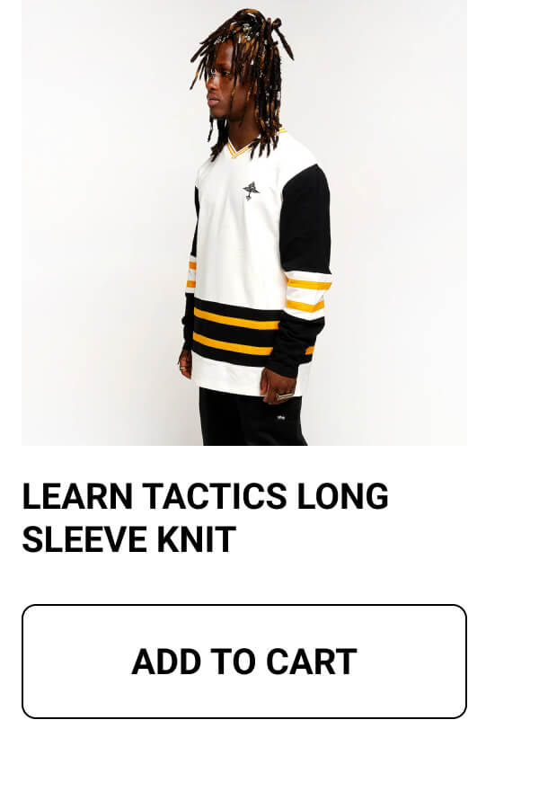 LEARN TACTICS LONG SLEEVE KNIT | ADD TO CART