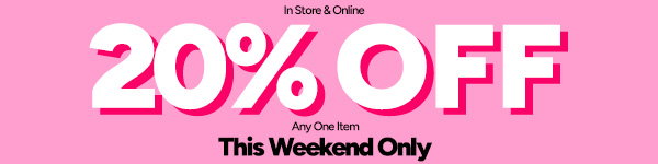 20% OFF ONE ITEM