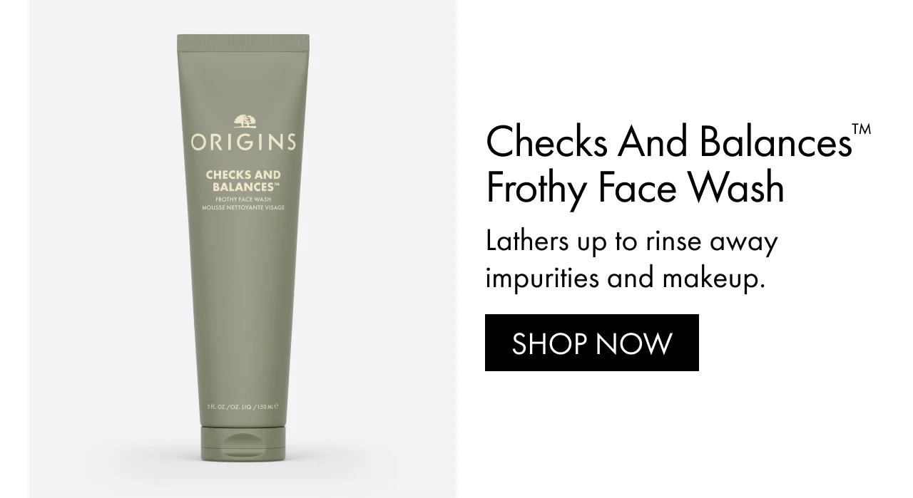 Checks and Balances™ Frothy Face Wash | Lathers up to rinse away impurities and makeup. | SHOP NOW
