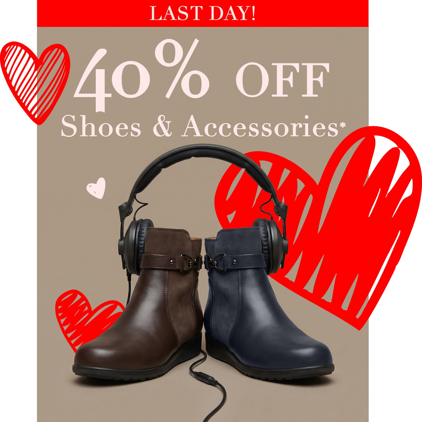 40% Off Shoes & Accessories* 
