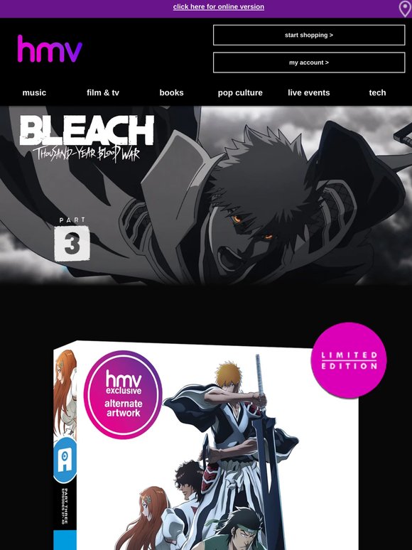 Bleach: Thousand-Year Blood War pt3 | exclusive@hmv 💀