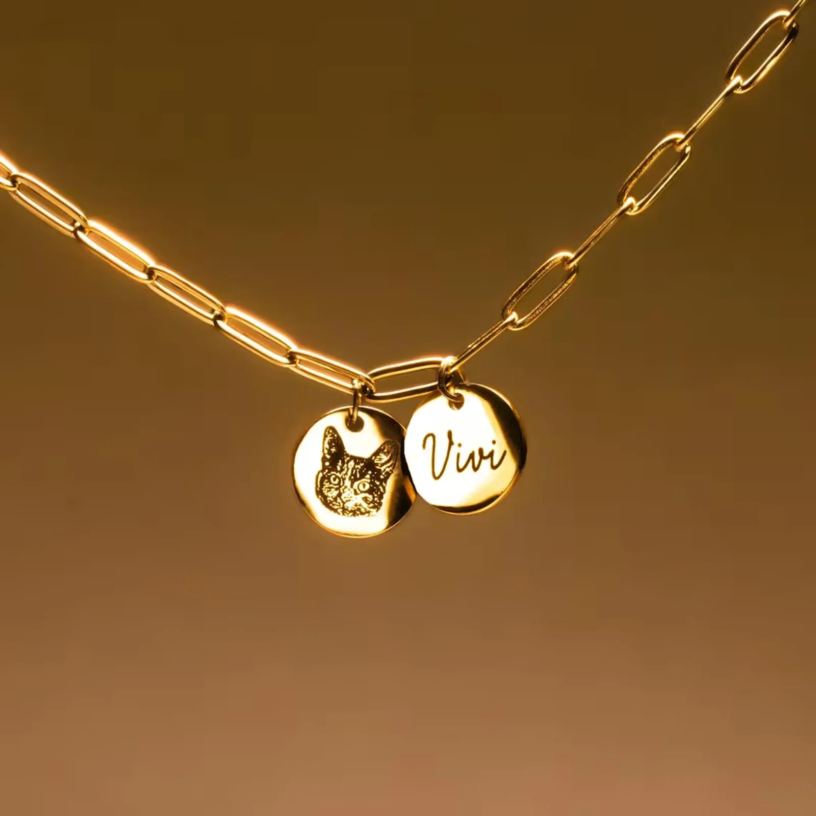 Pet Portrait Pendant Necklace