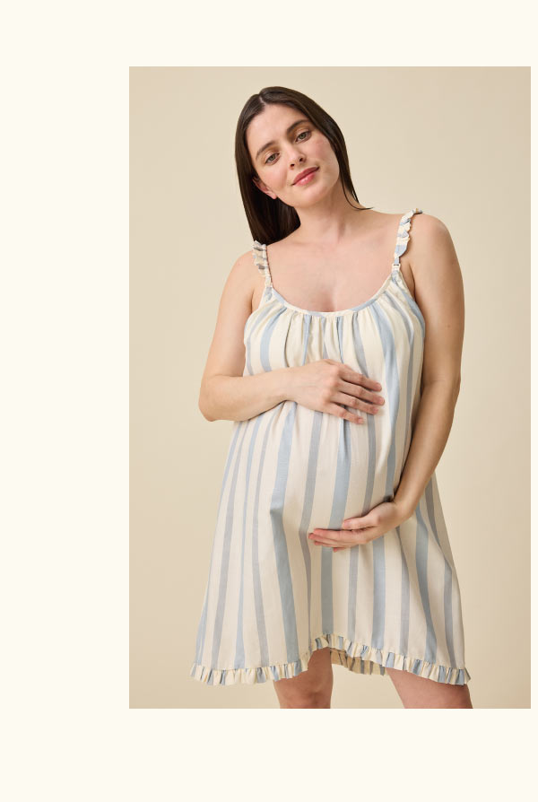 Dreamy Cotton Maternity & Nursing Nightgown
