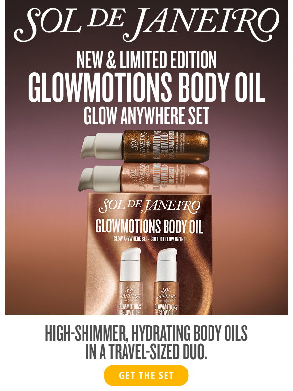 New & Limited Edition Glowmotions Body Oil Glow Anywhere Set - GET THE SET