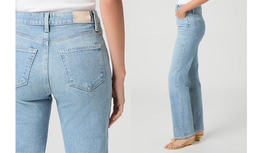 A high-rise straight leg with a clean silhouette and just-right stretch.