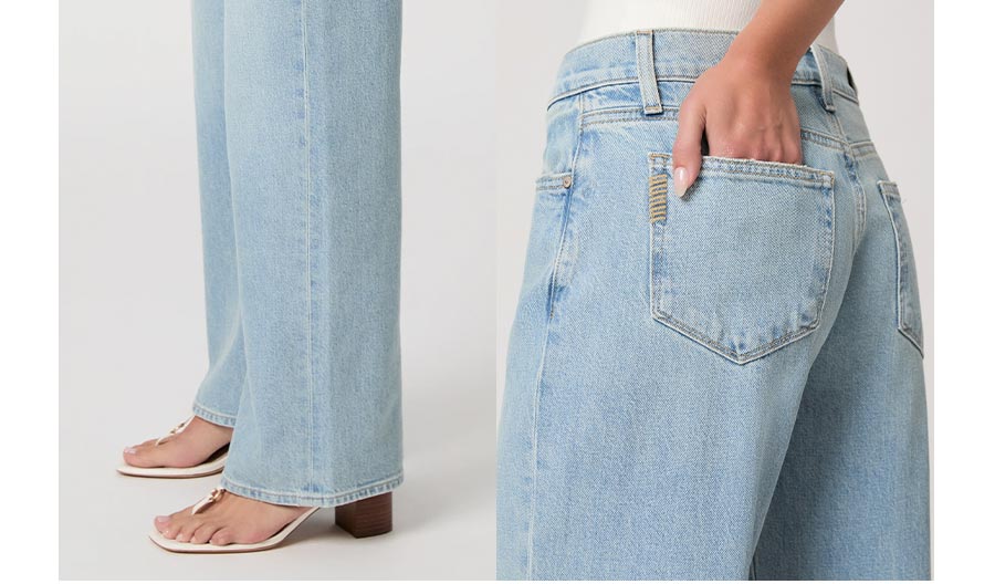 Our new low-rise straight-leg jean with a relaxed fit and an easy drape.