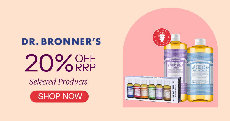 Dr Bronner Heal campaign - 20% off RRP