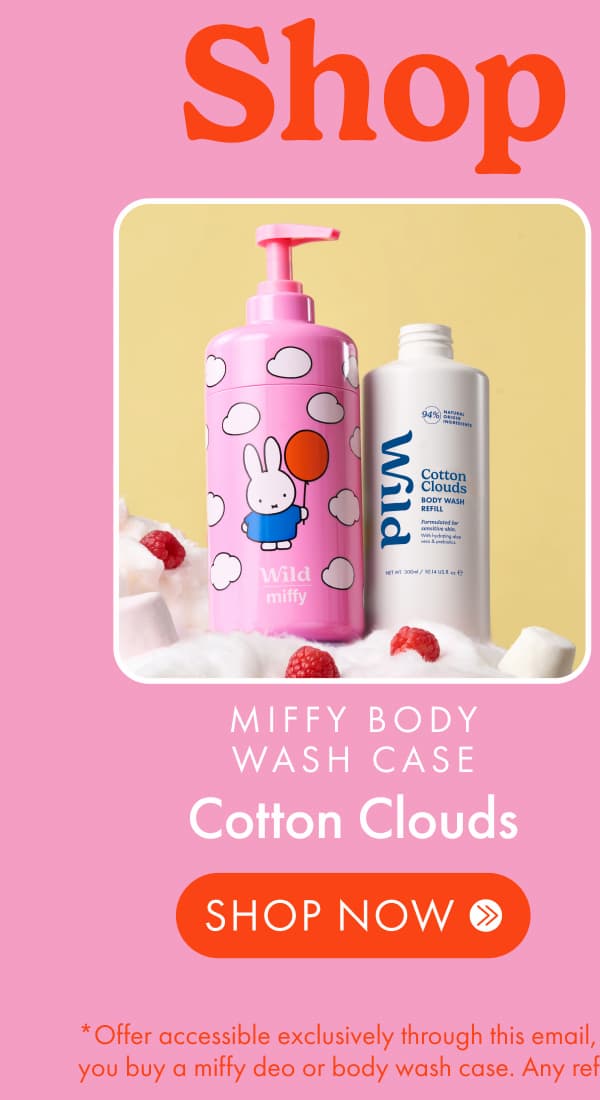 Miffy Body Wash Case + Cotton Clouds
