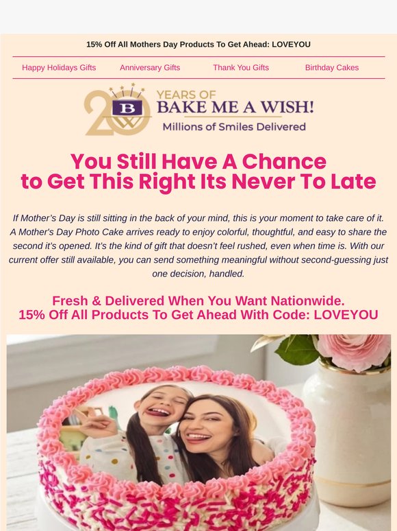 Its Never To Late To Show Mom You Care
