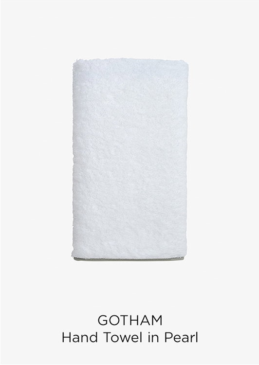 Gotham Hand Towel in Pearl