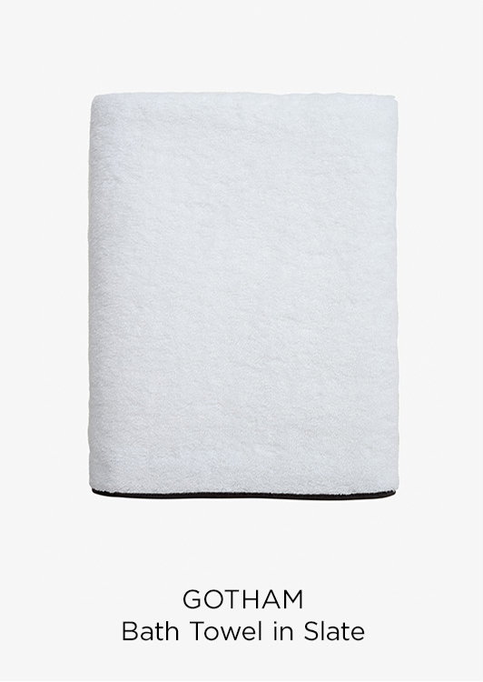 Gotham Bath Towel in Slate