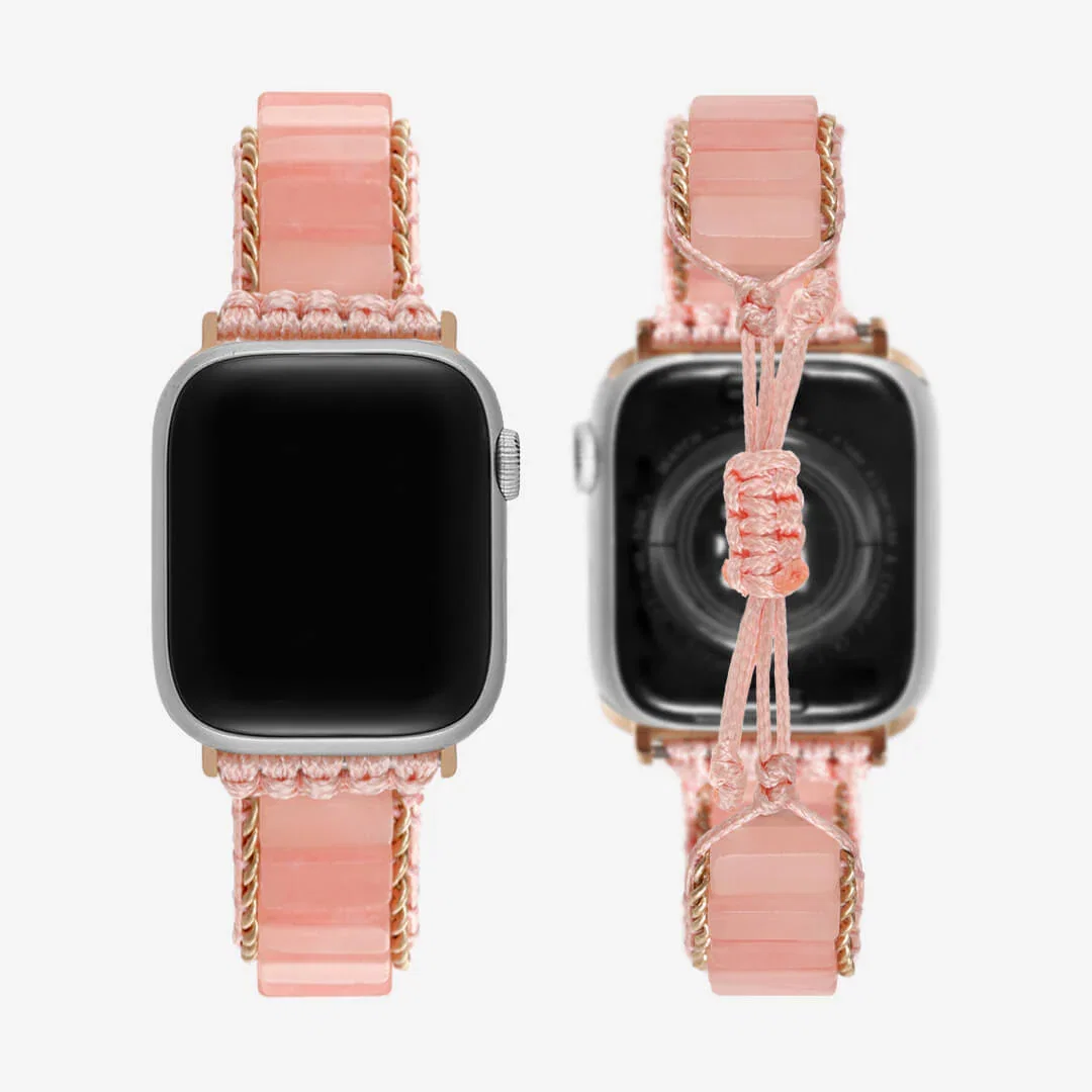 Image of Byron Stone Apple Watch Band - Rose Quartz
