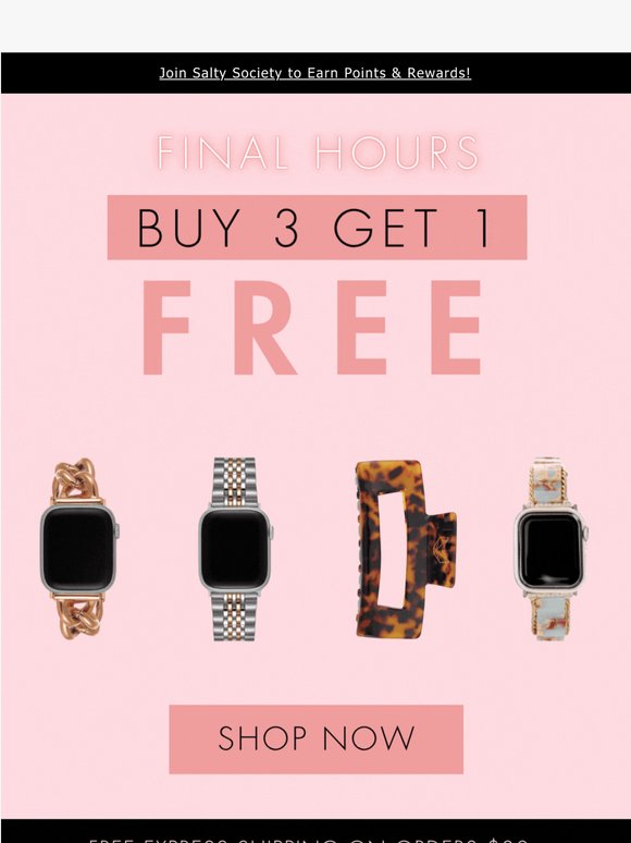 FINAL HOURS: B3G1 FREE 😱