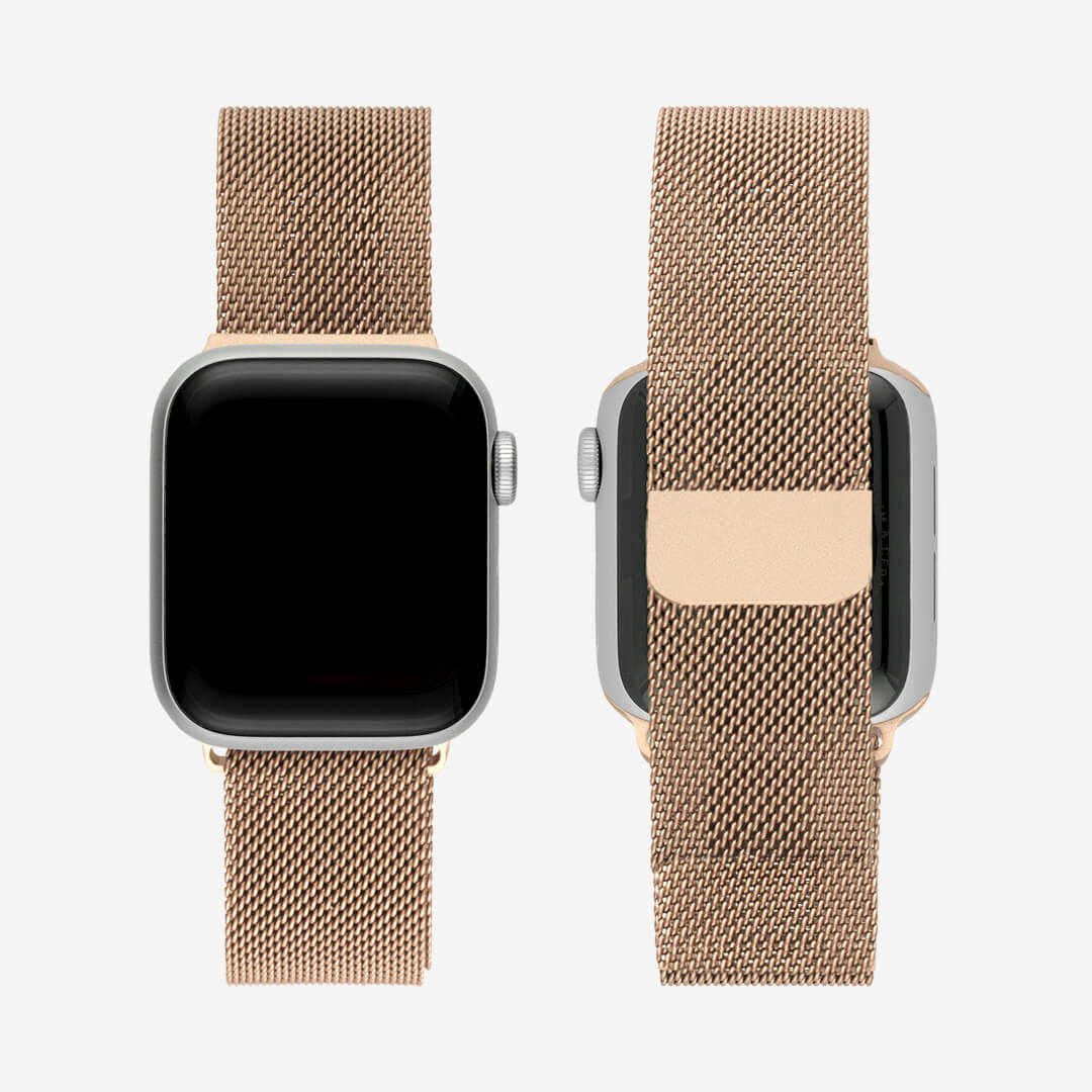 Image of Milanese Loop Apple Watch Band - Champagne Rose Gold