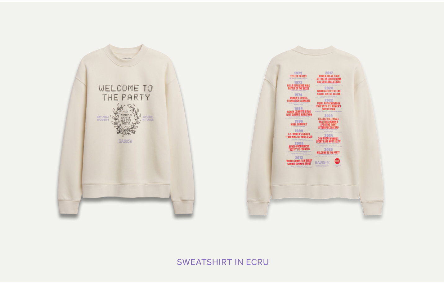 Sweatshirt in Ecru