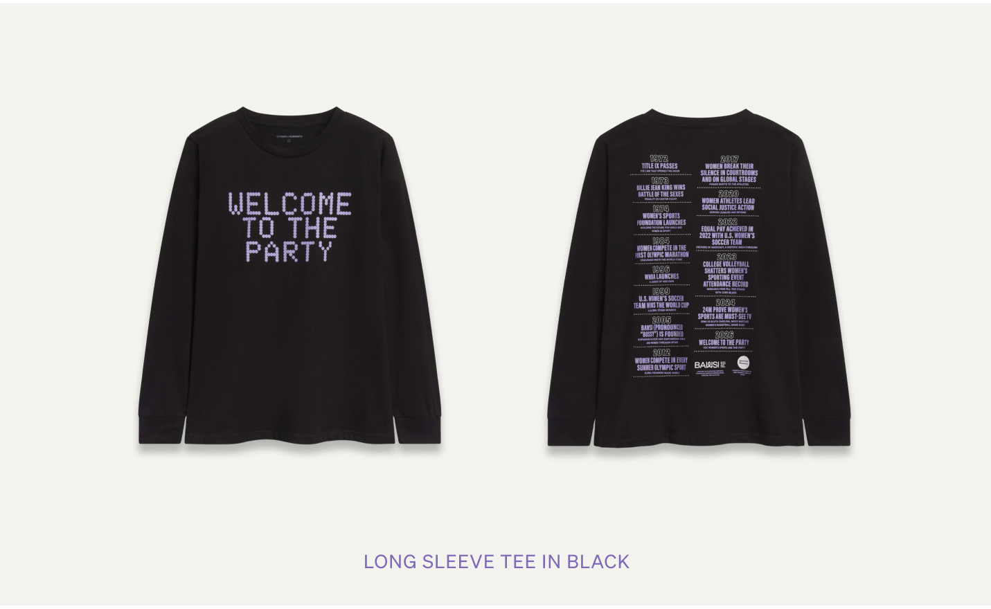Long Sleeve Tee in Black