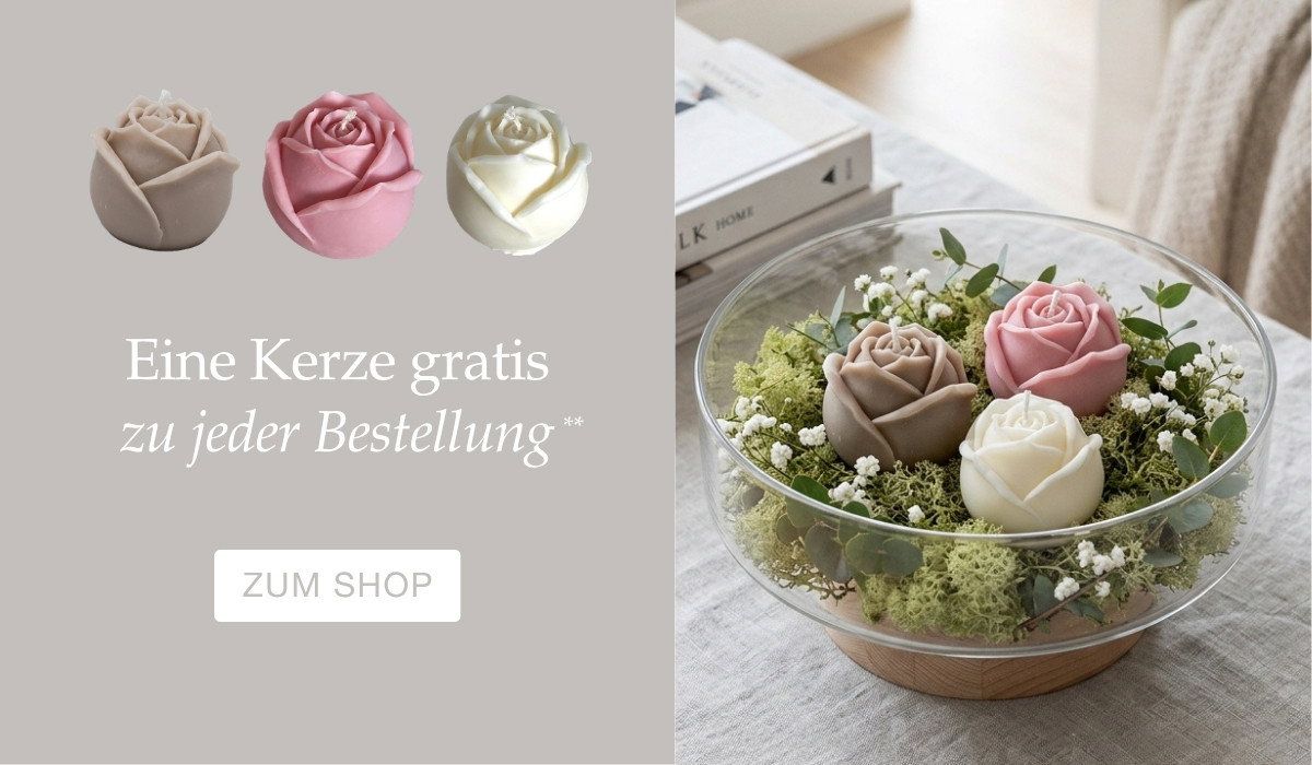 Eine Kerze gratis zu jeder Bestellung