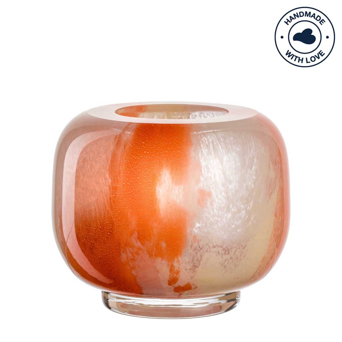 Image of Vase CIPRIA DUE 11 cm orange/creme
