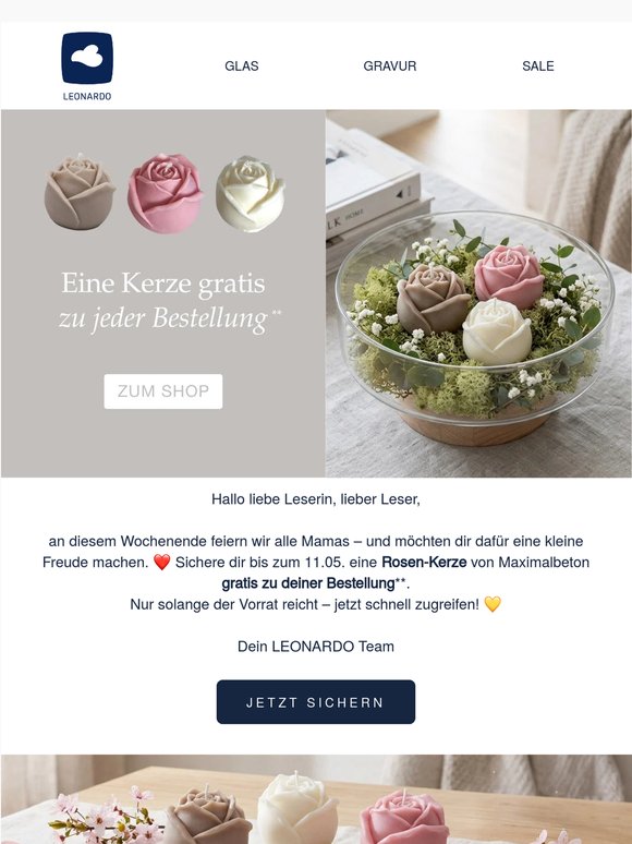 Eine Kerze gratis für dich 🕯️