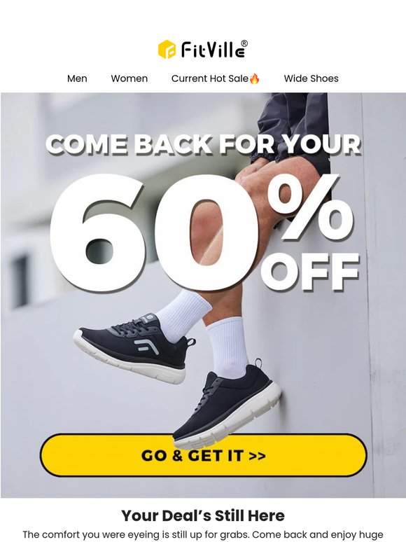 Wait… You Forgot Your 60% OFF 👀