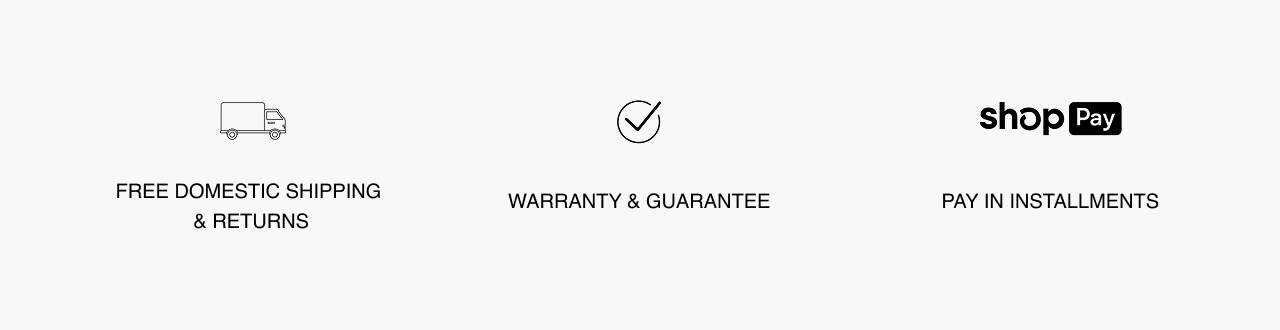 Free shipping. Free Returns. Warranty & Guarantee. Buy now, pay later.