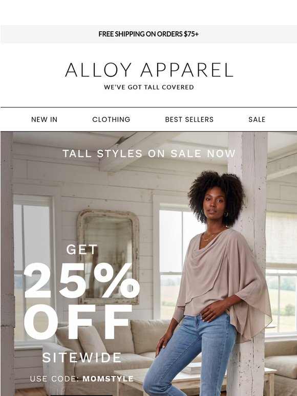 Elevated Looks at 25% Off Sitewide