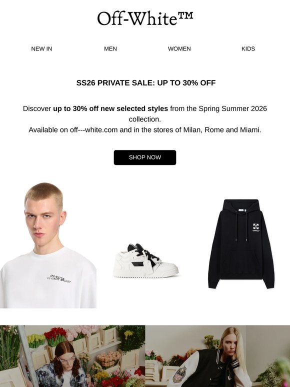 The SS26 Private Sale: Up to 30% Off